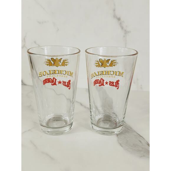 Michelob Beer Pint Clear Glass 16oz Specialty Ales Lagers Drinkware 5 1/2" x2 - Picture 6 of 12